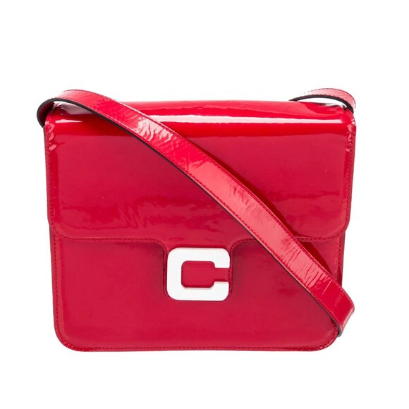 Carel Paris Sorbonne Patent Crossbody Bag in Red